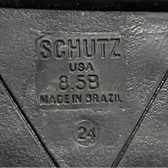 Schutz black leather Christie chunky studded lug sole loafer size 8.5 - Picture 11 of 11